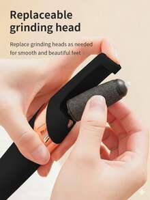 Electric Foot File, USB Rechargeable Automatic Callus Remover With 2 Speed Settings, LED Light And Replacement Rollers, Portable Foot Care Tool For Dry, Cracked, Rough Skin And Calluses, Suitable For Home And Travel Use, Durable Foot Smoothing Grinder, Great Christmas And Halloween Gift For Men And Women - 彩色 - 查看 2