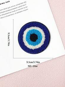 1片眼部刺绣贴片，DIY刺绣贴花，缝纫用品 - 多色 - 查看 11
