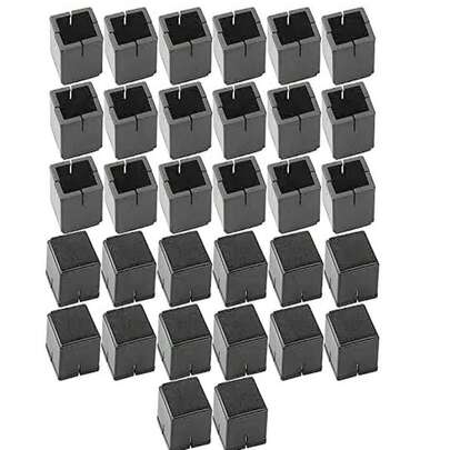 Bộ 4 miếng bọc chân đồ nội thất chống trượt màu đen (có miếng đệm nỉ) - Bảo vệ sàn nhà, thích hợp cho chân ghế/bàn, chân đồ nội thất bằng nhựa/gỗ/sơn phủ, trang trí nhà cửa, nhà ở, khách sạn, ký túc xá, phòng khách, văn phòng, nhà bếp, miếng đệm ghế, miếng bảo vệ chân ghế. Dùng để ngăn ngừa trầy xước sàn nhà. Có nhiều kích cỡ khác nhau.