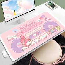 SANRIO 1pc Cute Mouse Pad - Large Kawaii-Style Pink Desk Mat Featuring , And ; A Large Mouse Pad Suitable For Laptops, Gaming, And Office Use - 1 - View 4