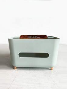 Multi-Functional Remote Control Holder & Tissue Box, With Multiple Storage Compartments - Ideal For Placement On Coffee Tables, Nightstands, Living Rooms And Bathrooms - Space-Saving Design, Suitable For Office Organization, Tissue Box Storage, Office Decor, Office Supplies, Storage Organization, Cute Tissue Box, Compact Design, Lightweight And Durable - Multicolor - View 14