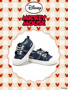 Disney 1双迪士尼米奇联名儿童运动鞋，适合日常穿着、节日庆典、运动、户外活动，舒适、防滑、耐穿、透气（男童运动鞋、男童滑板鞋、儿童运动鞋、女童运动鞋、女童滑板鞋） - 藏蓝色 - 查看 2