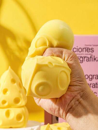 Triangle And Square Cheese & Cream Cheese Squeezy Toys, Stress Toys, Slow Rebound Toys, Cheese Toys, Great Gifts For Birthday, Party, After School And Holidays