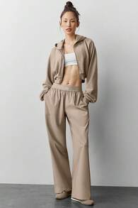 Alo Suit Up Trouser (Regular) Designed For A Loose Women's Gravel W51432r - Grå - Visa 6