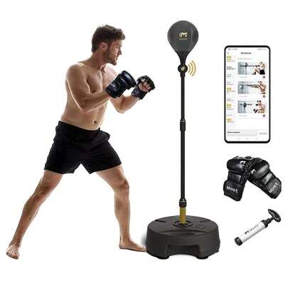 Move It Smart Bluetooth Punching Bags With Stand, Bluetooth Sensor & Fitness