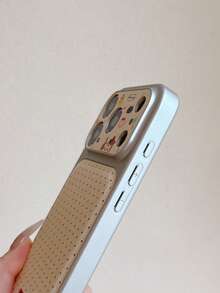 Ốp điện thoại thiết kế tối giản chấm bi hình xương cún cho iPhone 17 Pro Max/16/15/14/13/12/11, ốp điện thoại dạng gập có cửa sổ - Nhiều màu - Xem 7