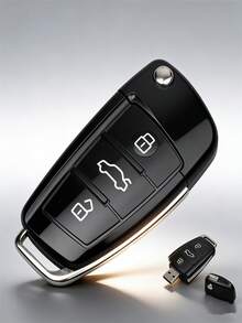 BIYETIMI Car Key Shaped USB Flash Drive, Portable Stylish USB Memory Stick, High-Speed Data Storage Pen Drive For Laptop, PC, Car Audio - Perfect Gift For Car Enthusiasts - View 3