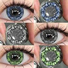 JEWELENS 1 cặp đá pha lê nhiều màu sắc dùng trang điểm mắt - Xám - Xem 1