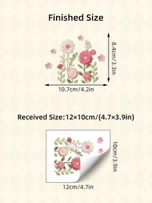 1pc 3D Textured Floral Self-Adhesive Switch Sticker, Luxury Bedroom Outlet Home Decor Sticker - Switch Sticker - View 6