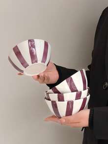 2 chiếc bát sứ cá nhân đẹp mắt, kiểu dáng Ins, dùng để đựng cơm, sữa chua hoặc tráng miệng. - Nhiều màu - Xem 6