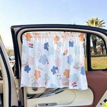 1 pieza Parasol para coche, Parasol lateral para ventana de automóvil, Parasol para parabrisas de coche, diseño de dibujos animados, bloqueo solar de verano, cortina de ventana con aislamiento térmico - A - Ver 15