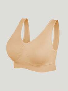 2pcs Seamless Wireless Sports Bra Set - Multicolor - View 3
