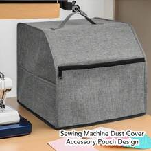 1pc Overlock Sewing Machine Cover Dustproof Bag, Sewing Tool Accessory Pouch, Suitable For Most Standard Overlock Machines - Overlock Machine Dust Cover - View 6