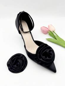 2个优雅布艺玫瑰鞋夹 - 非常适合婚礼、新娘派对和高跟鞋 - 彩色 - 查看 13