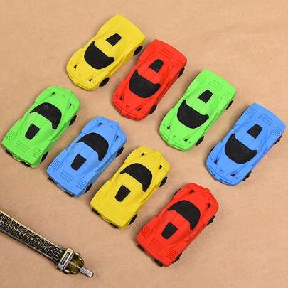 6 cục tẩy hình ô tô hoạt hình sáng tạo, đồ dùng học tập - Màu ngẫu nhiên - Cục tẩy độc đáo - Cục tẩy dùng trong lớp học - Cục tẩy hình xe đua - Thích hợp dùng ở nhà, trường học, văn phòng, phần thưởng trong lớp học