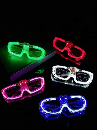 24pcs Assorted Color Party LED Square Glasses, With Dual-Layer Shades, Luminous Glasses, And Wireless Flashing Luminous Glasses. These Are Items Suitable For Use In Dark Environments. Cobalt Blue Party Prizes. Neon Party Souvenirs, Suitable For Parties, Holiday Parties, Family Parties, Gatherings, Bars, Birthdays, Concerts, Festivals, Nightclubs, Toys, Party Lighting, Graduation Decorations, Birthday Gifts, Birthday Parties, Graduation Party Supplies, Gift Recommendations, Neon Parties, Party Toys. Luminous Party Supplies
