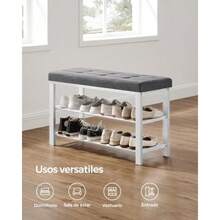 Shoe Racks - Cloud White and Gray - View 7