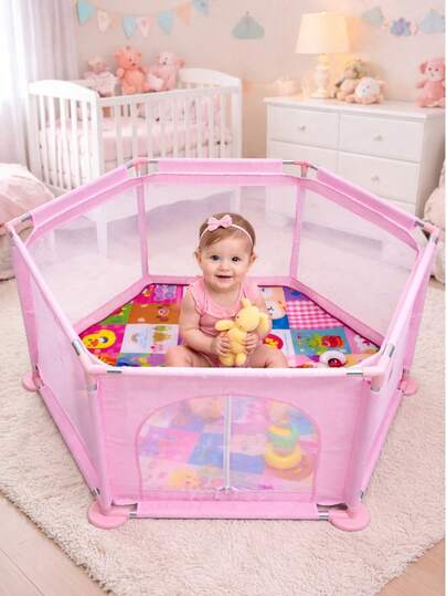 Cercadinho Para Bebê Infantil Colorido Chiqueirinho Criança