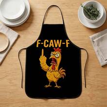 1 chiếc tạp dề bằng polyester họa tiết gà trống, thích hợp cho việc nấu nướng, làm bánh và làm vườn - có thể dùng làm trang phục trong nhà bếp và phòng ăn. - Nhiều màu - Xem 6