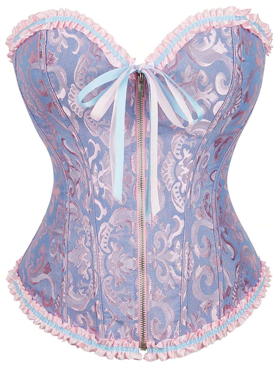 Women's Halloween Jacquard Bandeau Top - Lilac Purple - View 1