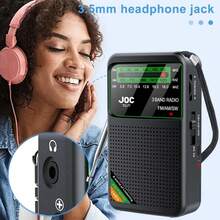 1 pieza Radio retro portátil, compatible con bandas AM/FM/SW 3, tamaño compacto, batería de 500mAh, recargable por USB, adecuado para uso en exteriores, con altavoz y conector para auriculares, opción ideal para exteriores, regalo exquisito para familiares y amigos en cumpleaños y festividades - Ver 4
