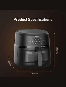 PHILIPS 飞利浦 6.2L 空气炸锅，Star 4 系列 Plus，1700W 高功率，优质材料 - 查看 10