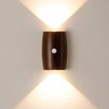 創意磁吸式 LED 動感感應壁燈,USB 充電式壁燈,無線電池供電 LED 小夜燈,壁燈裝飾照明,適用於走廊/臥室/浴室/床頭,家居裝飾,客廳裝飾 - 多色 - 查看 17
