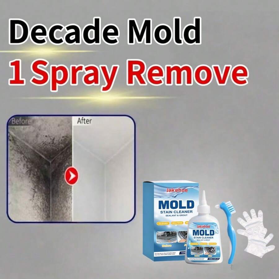 jakehoe Home Mold Removal Gel, Suitable For Bathroom Tiles, Washing Machine Gaskets, Deep Cleaning Mold In Home Crevices - one-size - View 1
