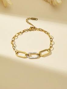 1 件装奢华复古手链，适合女士晚宴佩戴 - 金色 - 查看 4