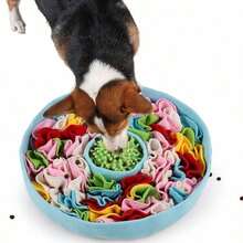 Sniff, Puzzle Pad Dogs, Enrichment Sniffing Training Game, Boredom Buster Food Dispenser, Interactive, All Season - 灰色 38X38厘米 - 查看 10