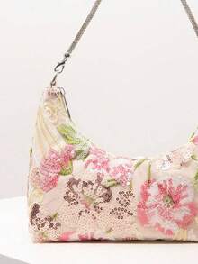 Túi đeo vai nữ đính sequin nhiều màu sắc sang trọng, họa tiết hoa, thích hợp cho tiệc cưới, túi sequin, phụ kiện váy dạ hội, túi xách thời trang cao cấp, đồ dùng cưới, túi xách nữ thanh lịch (họa tiết ngẫu nhiên), túi sequin lấp lánh sang trọng dành cho nữ, túi cói. - Nhiều màu - Xem 4