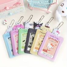 SANRIO 1 chiếc hộp đựng thẻ ảnh dễ thương, hộp đựng thẻ ảnh hoạt hình thời trang 3 inch, đồ dùng văn phòng phẩm, bảo vệ thẻ ID, chứng chỉ, quà tặng sinh nhật và ngày lễ. - Hình chữ nhật - Xem 10