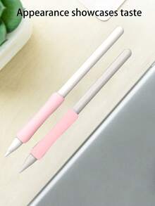1/2/4/8 Pcs Silicone Pen Case, Pen Body Grip Case For 1st And 2nd Gen Universal Stylus Pen Case - Pink - View 6