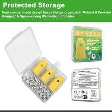 15 piezas/30 piezas Cuchillas de repuesto de aleación de titanio para robot cortacésped, súper afiladas, se ajustan a todos los robots cortacésped Goat, incluye 30/15 tornillos - Cuchilla - Ver 10