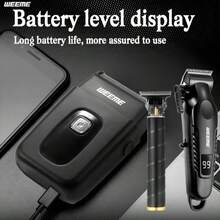 WEEME groomingkit för män (4 st/3 st) med USB-snabbladdad hårsax, T-bladstrimmer, rakhyvel och näshårstrimmer – multifunktionellt raksystem för hem och resa, perfekt present till fars dag/makens födelsedag/pojkvännens födelsedag - Visa 10