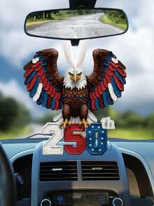 250e anniversaire, décoration suspendue en acrylique 2D d'un aigle chauve, décoration suspendue pour le 250e anniversaire des États-Unis, décoration pour la fête de l'indépendance, décoration de fête à la maison, cadeau patriotique - Multicolore - Voir 10
