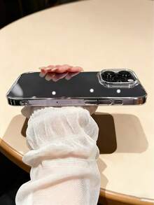 Luxury Transparent Shockproof Phone Case, Compatible With IPhone 18/18 Pro/18 Pro Max/17 Pro Max/17 Pro/17 Air/16 Pro Max/16 Pro/15 Pro Max/15 Pro/14 Pro Max/14 Pro/14 Plus/13 Pro Max/14/13/12/11, Transparent Camera Lens Protection Frame, Soft TPU Material. - Clear - View 7