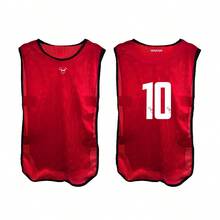 VENATUS Casacas Deportivas Juego de 12 para Entrenamiento con Diseño Funcional y Cómodo - Rojo - Ver 11
