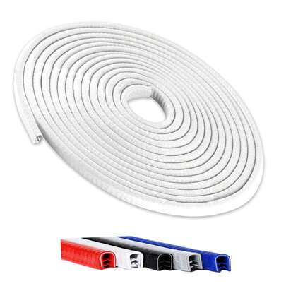 Tấm bảo vệ mép cửa xe hơi đa năng dài 16,5FT (5M), không cần keo dán, hình chữ U, làm bằng gioăng cao su, phù hợp với hầu hết các loại xe hơi, SUV và xe tải.