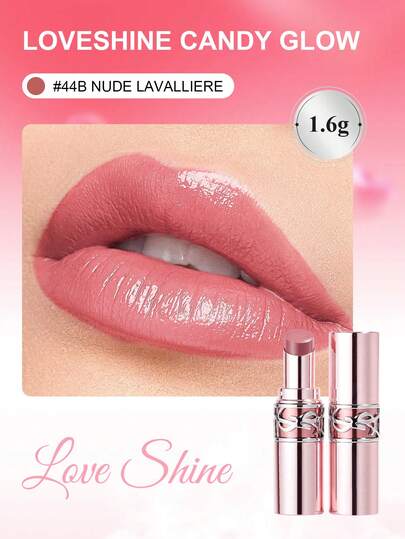 Yves Saint Laurent 1.6克/0.05盎司旅行装亮泽润唇膏 #44B 裸色 Lavalliere - 透明裸粉色