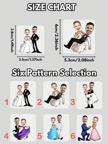 1/10/20/30/60pcs Customized Personalized Face Temporary Tattoo Stickers, Multiple Patterns, Suitable For Bachelorette Party, Birthday, Party Favors, Holidays, Valentine's Day, Couples, Men, Moms, Friends, Home Decor, Personalized Gifts - Multicolor - View 4
