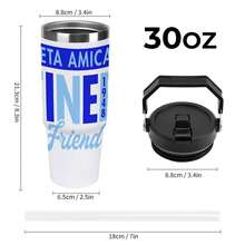 30oz  1920 Stanley Style Tumbler Wrapped Graffiti SGRHO Mug - White - View 2