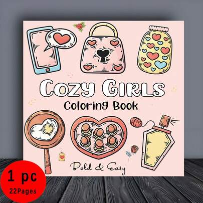 Sách tô màu dày 22 trang dành cho những điều ấm áp - Sách tô màu nghệ thuật dành cho người lớn với những họa tiết thú vị giúp thư giãn, sưởi ấm cuộc sống và giảm căng thẳng. Thích hợp làm quà tặng Lễ Phục Sinh, Ngày của Mẹ, Ngày của Cha, Lễ hội đón năm mới và sinh nhật. Quà tặng cho mẹ, đồ dùng học tập, sách tô màu, văn phòng phẩm, quà tặng Lễ Phục Sinh, trang trí phòng, đồ dùng học tập, đồ dùng văn phòng, quà tặng, đồ nhét túi quà dự tiệc, đồ chơi. (Sách tô màu không gian thoải mái)