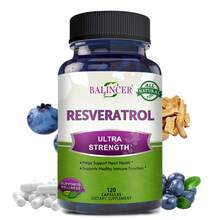Premium Resveratrol Capsules - An Antioxidant Supplement Suitable For Both Men And Women, Supporting Heart And Immune Health - 1000 Mg Per Serving - 120 Capsules - 1瓶 - 查看 8