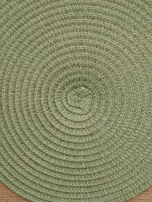 1/4/6/12pcs Bohemian Style Paper Round Placemats, Non-Slip Woven Coasters For Bowls, Plates, Cups, Suitable For Holidays, Parties, Birthdays, Weddings, Dinners, Coffee Tables, Home Decor (Note: The Material Is Paper And Cannot Be Washed) - Green - View 6
