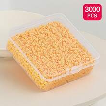 2.6mm Sundymot Fuse Beads, 3000PCS+ Orange & Yellow Tones, Individually Packaged With Small Storage Box, Suitable For DIY Pendant, Keychain, Jewelry Making, Craft, Graduation, Back To School, Christmas, Party & Birthday Gifts, Multi-Color 2.6mm Bead Refill Set - 2.6mm Puzzle Beads - View 23