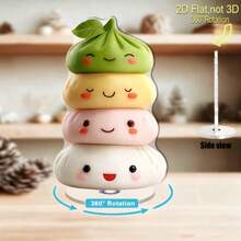 Đồ trang trí bàn làm việc hình bánh bao dễ thương xoay 360° bằng acrylic, có thể xếp chồng lên nhau, chất liệu bìa cứng dày, độ trong suốt cao, hình ảnh sắc nét, chống trầy xước và chống thấm nước, đồ chơi giảm căng thẳng, hiệu ứng hình ảnh 3D sống động như thật, thích hợp trang trí nhà cửa, phòng ngủ, bàn làm việc, phụ kiện tạo không khí đáng yêu cho mọi mùa. - A - Xem 4