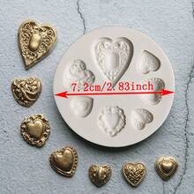 Jewelry, Gemstone, Silicone Mold DIY Handmade Mold, Fondant Cake Decorating Mold, Kitchen Supplies, Baking Tools, Cupcake Top Decor, Wedding Birthday Party Decor Mold, Reusable - Light Grey - View 15