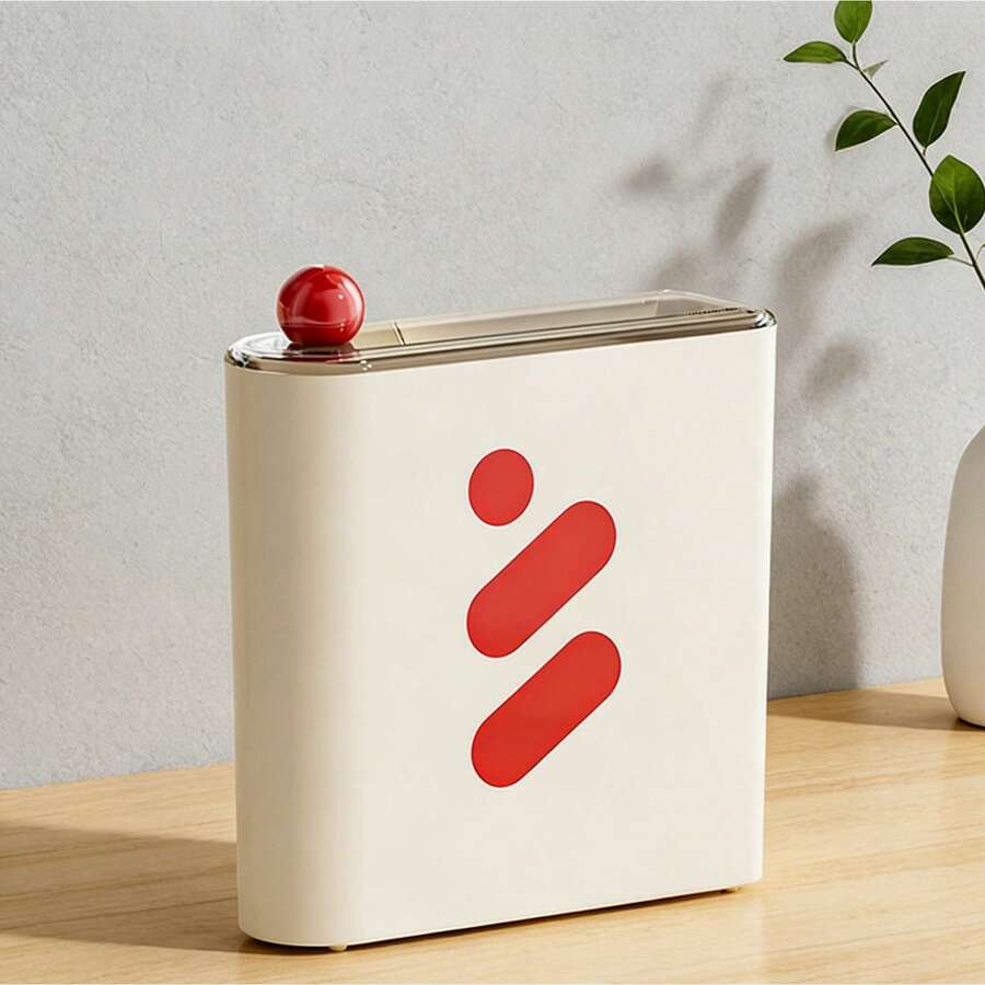 Caja organizadora de mascarillas con compartimentos para refrigerador doméstico, organizador de almacenamiento en frío con tapa, contenedor de almacenamiento de mesa. - Blanco - Ver 1