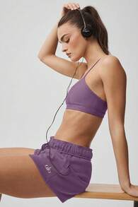 Alo Yoga Accolade Short Women's Athletic Heather Grey Designed For A Relaxed Fit W6472rg - Màu tím - Xem 3
